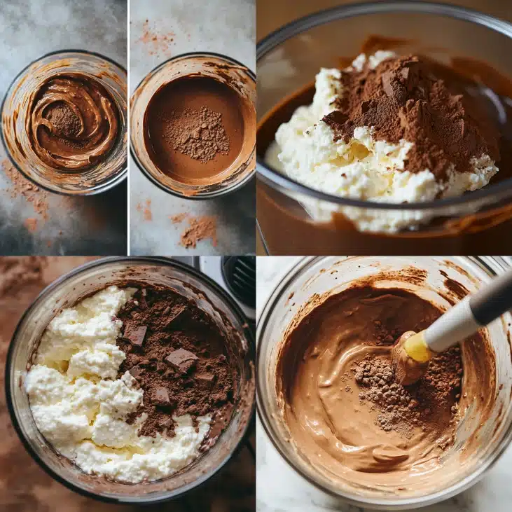 High Protein Cottage Cheese Pudding: Easy 3 Ingredients Recipe 6 Blended cottage cheese pudding in a blender