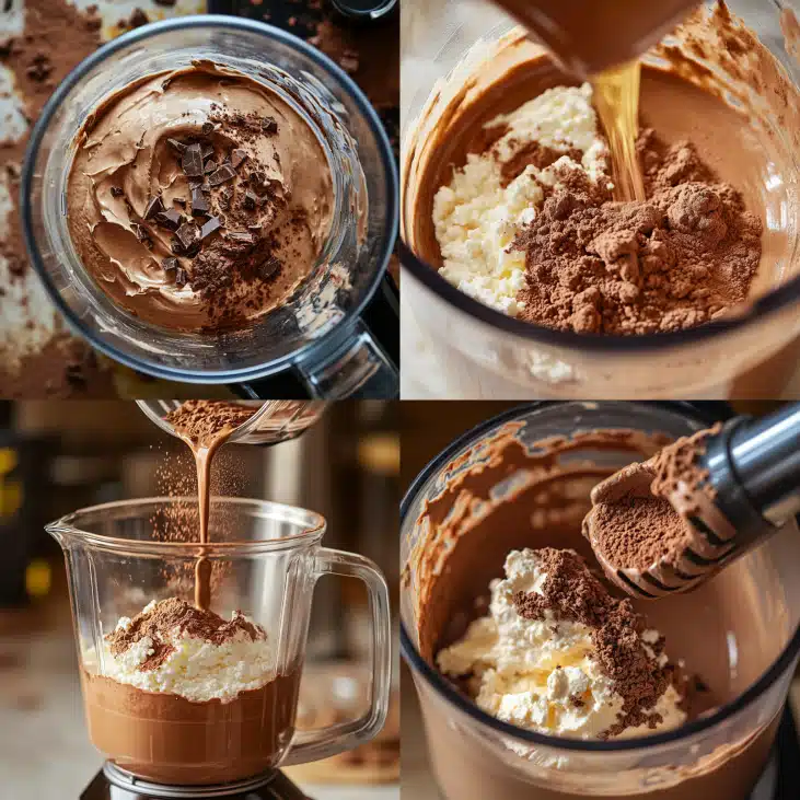 Cottage Cheese Chocolate Mousse: High Protein Dessert 9 Blending cottage cheese chocolate mousse