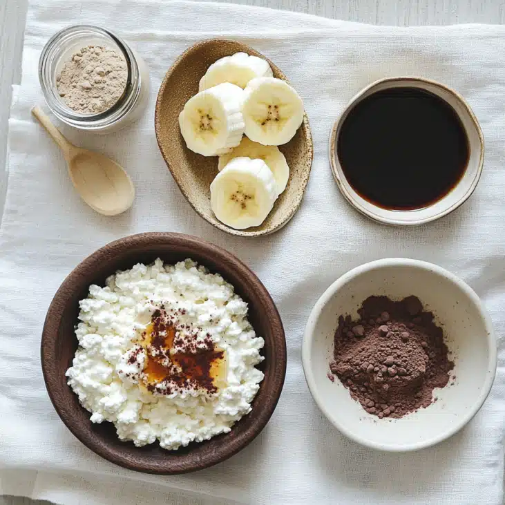 Cottage Cheese Chocolate Pudding: high Protein Dessert 4 Ingredients for cottage cheese chocolate pudding