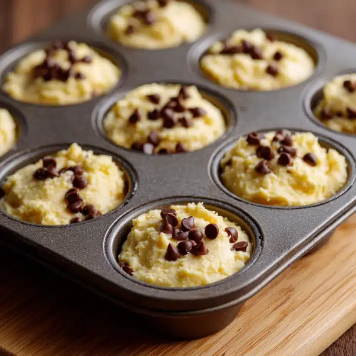 High‑Protein Cottage Cheese Muffins: Easy Recipe 7 Mixing cottage cheese muffin batter in a bowl
