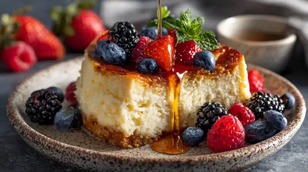 3 Ingredient Cottage Cheese Cheesecake