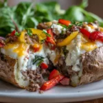 High‑Protein Baked Potato And Cottage Cheese Recipe 6 recipe card for baked potato with cottage cheese