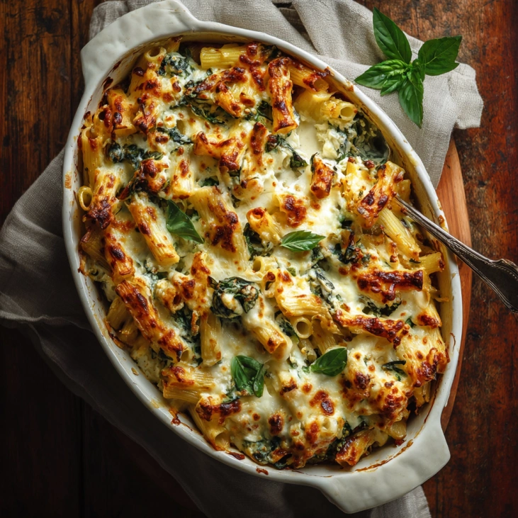 baked ziti with cottage cheese and spinach Recipe 6 baked ziti with cottage cheese and spinach