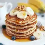 High-Protein Cottage Cheese Banana Pancakes Recipe 6 Cottage Cheese Banana Pancakes recipe card with ingredients and instructions