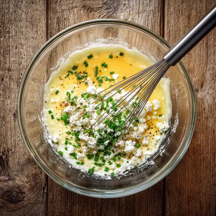 Easy Cottage Cheese Omelette Recipe 6 Cooking Cottage Cheese Omelette in Skillet