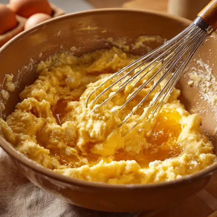 High-Protein Cottage Cheese Pancakes No Flour Recipe 7 Preparing the batter for cottage cheese pancakes no flour