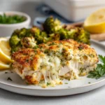 High Protein Cheesy Chicken Bake Recipe 6 Recipe card overview of protein cheesy chicken bake