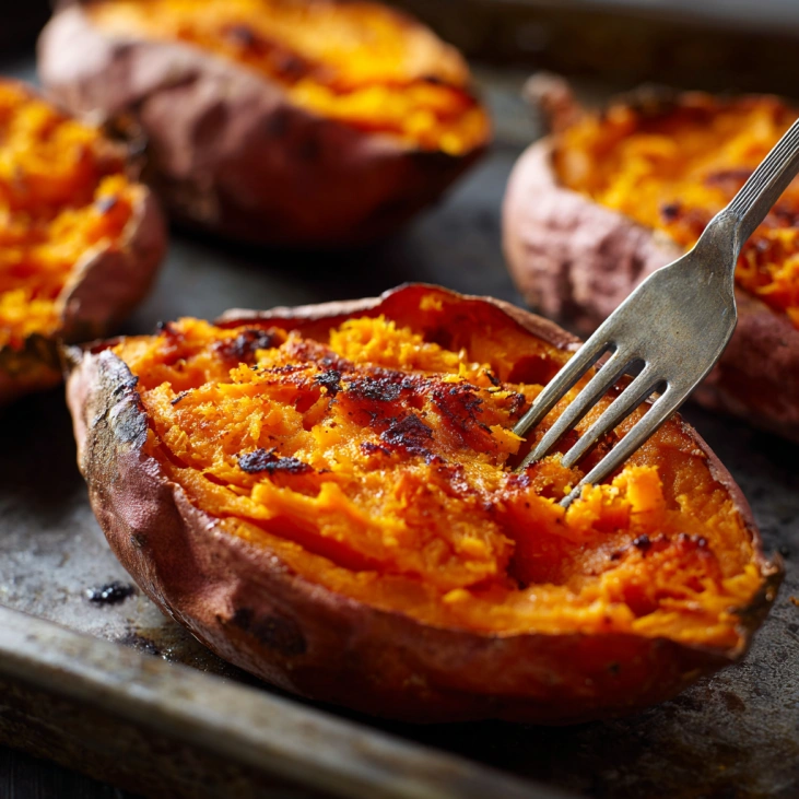 Veggie Fajita Stuffed Sweet Potatoes: Healthy Vegan Dinner 8 roasted sweet potatoes for stuffing