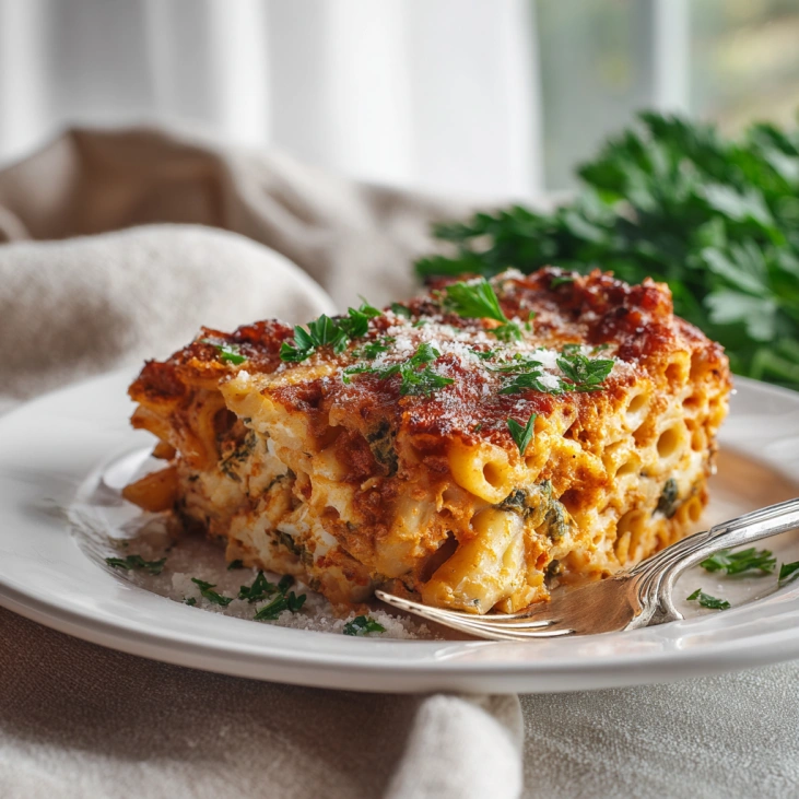 baked ziti with cottage cheese and spinach Recipe 10 serving baked ziti with cottage cheese and spinach