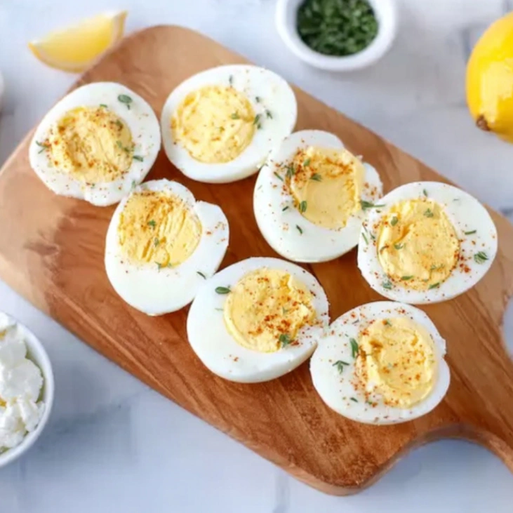 Healthy Cottage Cheese Egg Salad: Easy High Protein Meal 8 Boiled eggs cooling in ice bath for salad