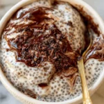 Cottage Cheese Tiramisu Chia Pudding: Healthy No-Bake Dessert 6 Cottage cheese tiramisu chia pudding ready to serve