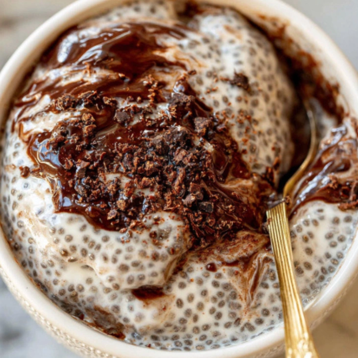 Cottage Cheese Tiramisu Chia Pudding: Healthy No-Bake Dessert 8 Cottage cheese tiramisu chia pudding ready to serve