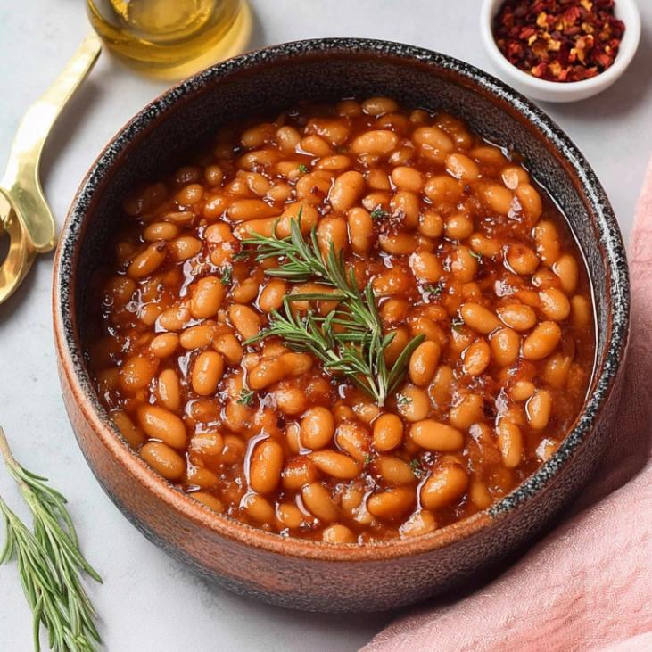 Instant Pot Vegetarian Baked Beans Recipe 6 Instant Pot Vegetarian Baked Beans in bowl