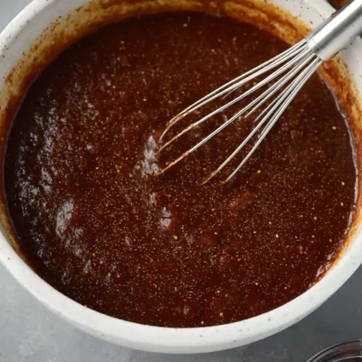 Instant Pot Vegetarian Baked Beans Recipe 9 Vegetarian baked beans simmering in Instant Pot
