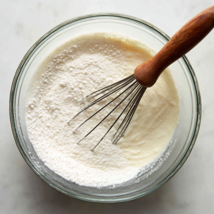 Mixing protein yogurt base for Dunkaroo dip